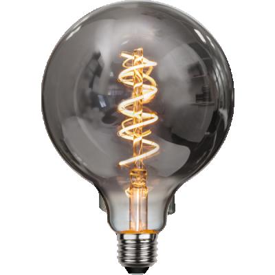 China Retro residential style G125 edison led spiral filament light bulb with smoking gray for sale