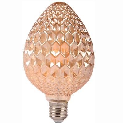 China Festival decoration Edison Pineapple/strawberry/pine cones E26 E27 G95 filament LED bulb for sale