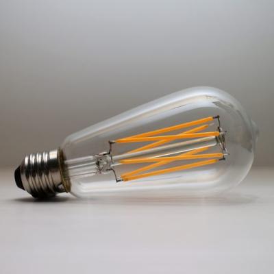 China Festival Decoration Vintage Edison Style ST64 Long Filament LED Cross Light Bulb for sale