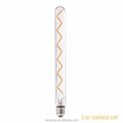 China Filament t30 e27 b22 glass tubular led bulb light for sale