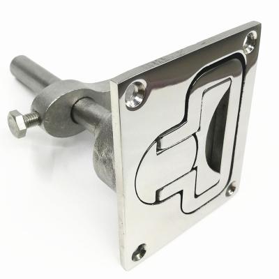 China 316SS Marine Boat 316 Stainless Steel Hatch Latch Lock Elevator Handle Flush Mount for sale