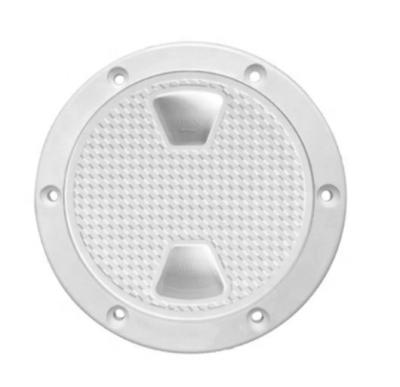 China Nylon Marine Round Deck Plate Boat Inspection Hatch Access Cover White Boat Harbor Nylon Window for sale