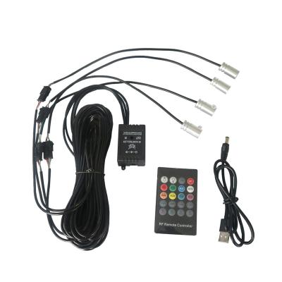 China Lighting Decoration USB 5V 2W RF control multi color RGB fiber optic led light engine car use 4 head for sale