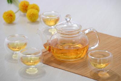 China Double wall glass, Heat-resistant  glass teapot, borosilicate glass tea set, Espresso, Latte, Cappuccino cup for sale