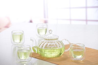 China Double wall glass, Heat-resistant  glass teapot, borosilicate glass tea set, Espresso, Latte, Cappuccino cup for sale