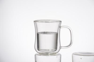 China Double wall glass, Heat-resistant  glass cup, borosilicate glass, Espresso, Latte, Cappuccino cup for sale