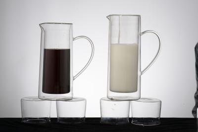 China Double wall glass, Heat-resistant  glass cup, borosilicate glass, Espresso, Latte, Cappuccino cup for sale