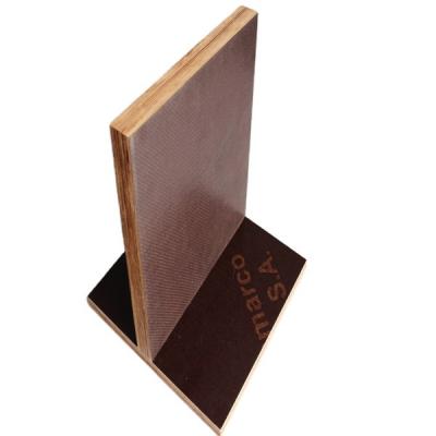 China Modern High quality 18mm  melamine laminated film faced birch marine plywood for construction for sale