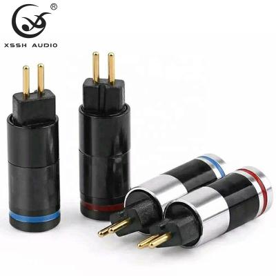 China audio & Quick Delivery 2 Terminals 0.78mm High-Fidelity Stereo Headset Headphone Jack Connector Video Hot Selling Audio Jack for sale