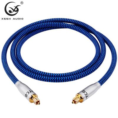 China YIVO XSSH 5.1 Digital SPDIF Speaker Fiber Optic Audio Toslink Pure Copper Cable For Speaker Wire With Gold Plated Amplifier for sale