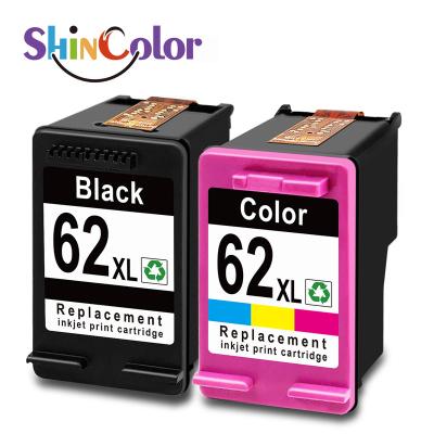 China ShinColor 62xl 62 XL Premium Remanufactured Remanufactured Ink Cartridge Replacement For Hp62xl For Hp Envy 5540 5640 Officejet 5740 for sale