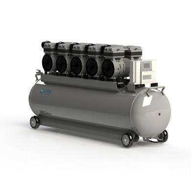 China Lubricated Medical Dental Portable Oil Free Air Compressor for sale
