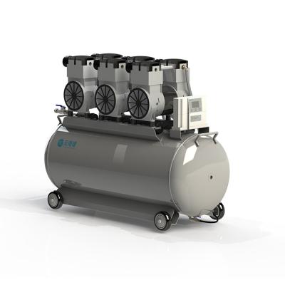 China Dental portable oilless air compressor lubricated for dental chair for sale