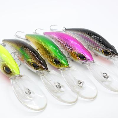 China Japan High Quality Wobblers Wholesale 5 ABS Colors 14cm Groundbait 20.6g Shad Fishing Lures Bass Fresh Saltwater 4# VMC Hard Hooks for sale