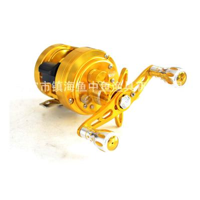 China CASTFUN 12BB Aluminum Metal Aerial Fishing Reel Right-to-Left Handle Reels Trolling Tackle Fishing Tackles for sale