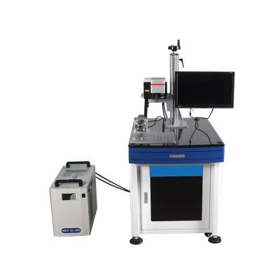 China High Level Laser Marking Table Type 3W 5W 10W UV Laser Marking Machine With Rotary For Metal for sale