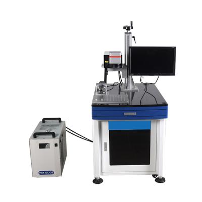 China Laser Marking High Speed ​​Perfect Performance 3W Logo Marking Uv Laser Marking Machine With Rotary for sale