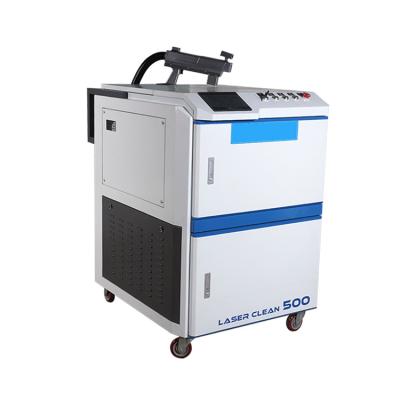 China JZ-500 500W Raycus Stainless Steel Fiber Laser Cleaning Machine for Metal Rust Cleaning for sale