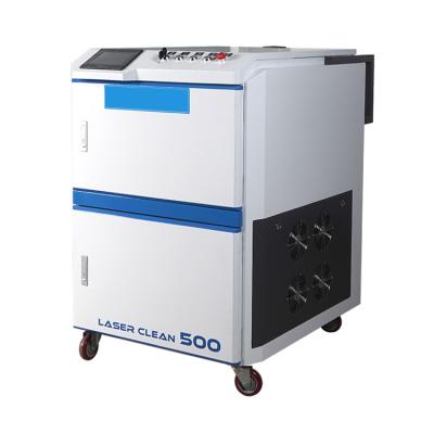 China New 500W Stainless Steel Rust Remover Raycus Fiber Laser Cleaning Machine for sale