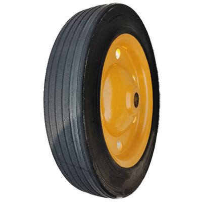 China Building material stores factory price wheelbarrow WB3800 13 x 3 inch puncture proof solid rubber wheel for South Africa 13inch for sale