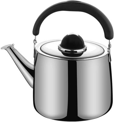 China 3QT(3L) Stainless Steel Tea Kettle Stove Tea Kettle Ergonomic Handle Teapot Quick Boiling Water Top Whistling Kettle for sale