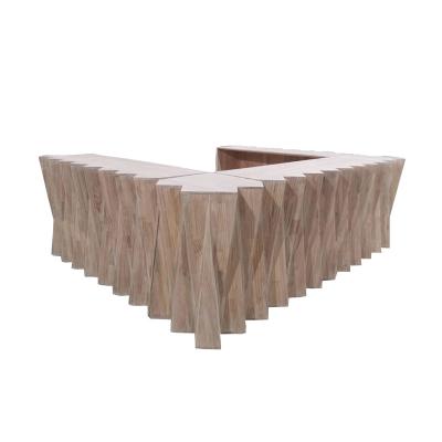 China Nature Traditional Rental Pine Wood Event Bar Counter Wedding Bar Table for sale