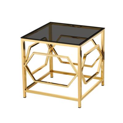 China Modern customization living room furniture ebay Amazon hotselling side table for modern sofa gold cafe for sale