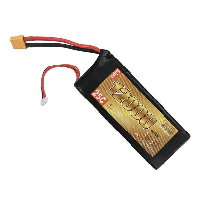 China Toys XW Wholesale 22.2v 6S Lipo Battery Pack 12000mah Lipo Battery For UAV for sale