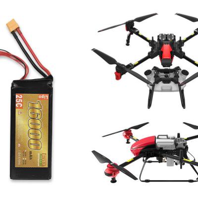 China Toys Factory Price Quality Guarantee 4S Drone Lipo Battery 14.8v 16000mah 25C UAV Battery Pack for sale