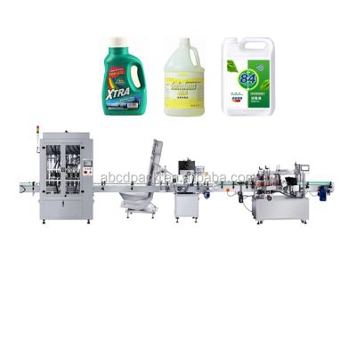 China Beverage Machine Automatic Dispensing Packing Line Ordinary Product Soap Filling For Disinfection Gel Liquid Detergent Production Line for sale