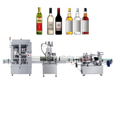 China CE Standard Automatic Production Line Small Liquid Bottling And Capping For Hook Cap Olive Oil Machine for sale