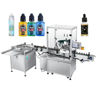 China Small Chemical Automatic Doses Vial Plastic Bottle Filling Capping Machine With Vibrating Bowl Feeder for sale