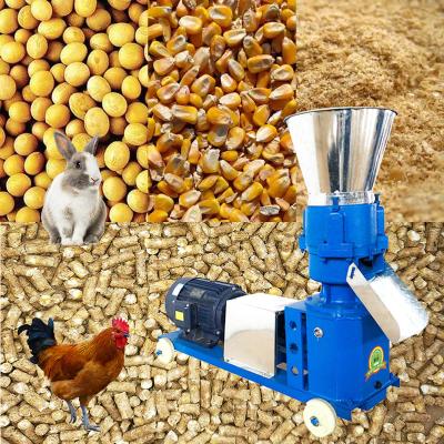 China Poultry farm factory direct feed chicken and pig feed making machine and goat feed pellet making machine for sale