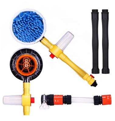 China Car Wash Hydraulic Powered Soft Chenille Rotary Car Brush For Car Rim Washing for sale