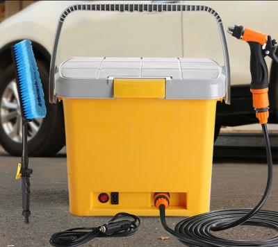 China Practical 12 Volt Good Quality PP Pressure DC Plastic Seal Car Washing Machine With 17L Water Tank for sale