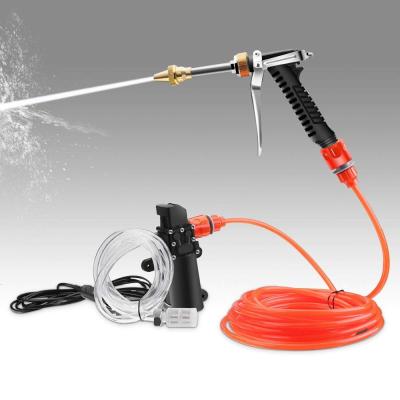 China Plastic Stainless Steel DC 12v Portable Car Wash And Electric Pressure Washer Equipment for sale