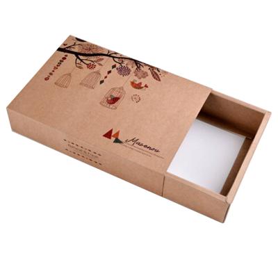 China Customized Recyclable Kraft Paper Biscuit Macaron Packing Gift Food Box Soft Cookie Cardboard Drawer Packaging Boxes for sale