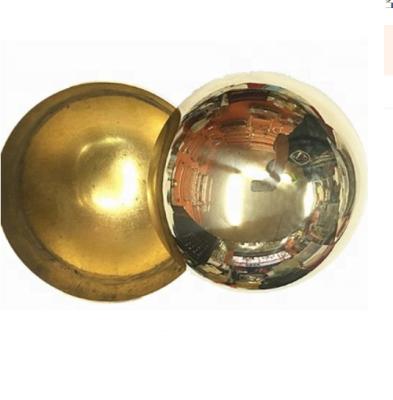 China Building Material Shops H62 Large Cavity Semi-Sphere Copper Brass Bowl With Hole for sale