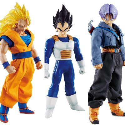 China Cartoon toy 28 cm PVC plastic toy son goku friend figuras DBZ vegeta figure super saiyan toy for sale