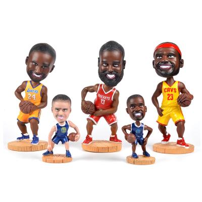 China Europe Handmade Bedroom Home Decor Crafts NBA Stars Desktop Resin Crafts for sale