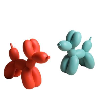 China Hot-selling high-grade glossy electroplating Europe Nordic style resin decoration balloon home dog for sale