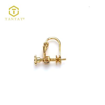 China 2017 Copper Clip On Earring Findings Gold Filled Screw Back Stud Earrings for sale