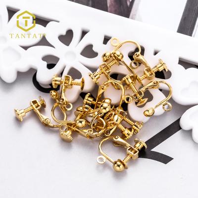 China Modern Jewelry Accessories Cheap Pieces Hoops Gold Screw Earring Clips for sale