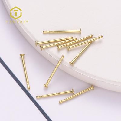 China Post Copper Earrings and Back Gold Plating Stud Stopper Set Jewelry Findings Accessories for sale