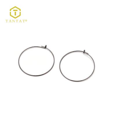 China DIY Brass Jewelry Making Factory Jewelry Making Findings Plated Circle Earring Studs for sale