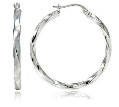 China Sterling Silver 2mm Twist Weld Hoops And Performance Hoops Middle Around Hoop Earrings for sale