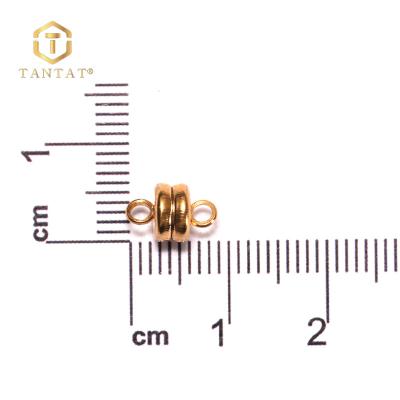 China Environmental Friendly Gold Filled 6mm Magnetic Clasp Bracelet Connector Clasp for sale