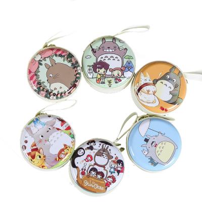 China Mini Zero Wallet Portable Round Waterproof Zippered Earphone Package Cartoon Coin Key Package for sale