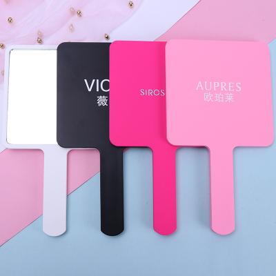 China Custom Hand Held Mirror Private Label Personalized Hand Held Makeup Mirror for sale