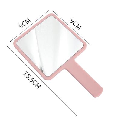 China Customized No MOQ Portable Hand Mirror Fashional Cosmetic Makeup Mirror With Logo for sale